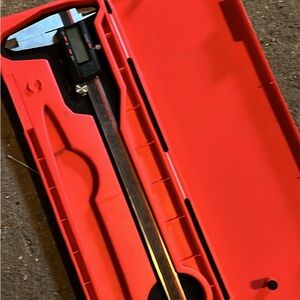 Clockwise Digital Caliper in Red Case